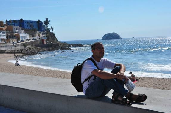 Passeando pela orla de Mazatlán, no México